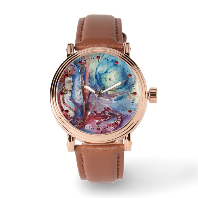 MORGANA LE FAY Arthurian Legends Watercolor Watch (Front)