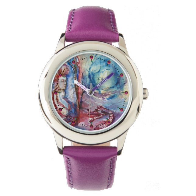 MORGANA LE FAY Arthurian Legends Watercolor Watch (Front)