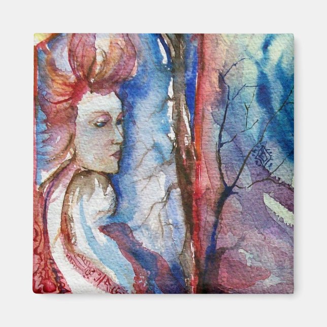MORGANA / Magic and Mystery ,Pink Blue Fantasy Magnet (Front)