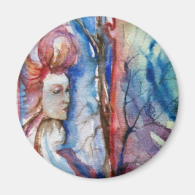 MORGANA / Magic and Mystery ,Pink Blue Fantasy Magnet (Front)