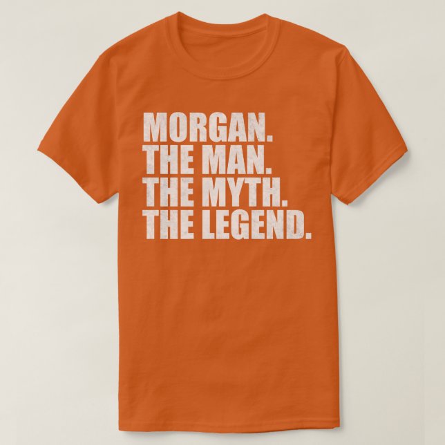 MorganMorgan Name Morgan given name T-Shirt (Design Front)
