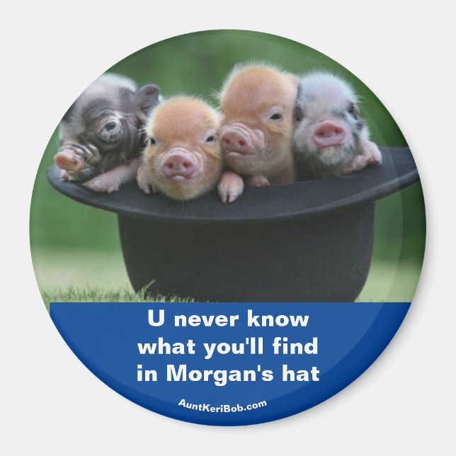Morgan's hat magnet (Front)