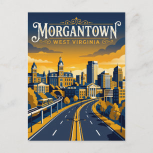Morgantown USA Postcard