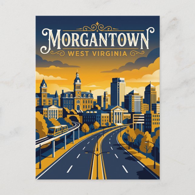 Morgantown USA Postcard (Front)