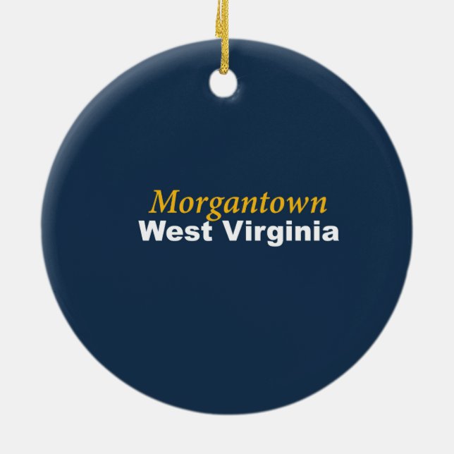 Morgantown, West Virginia Ornament (Back)