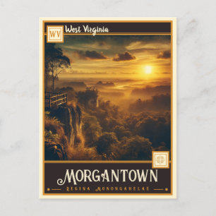 Morgantown, West Virginia   Vintage Postcard