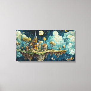 Moring at sky island canvas print