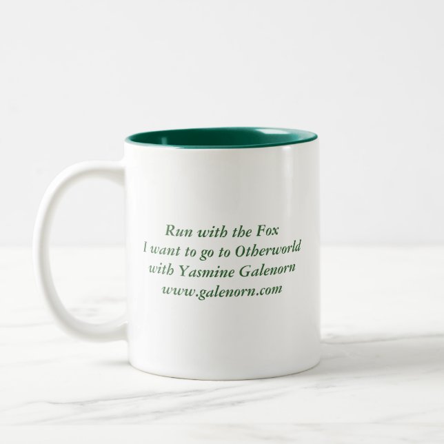 Morio: Run with the Fox Two-Tone Coffee Mug (Left)