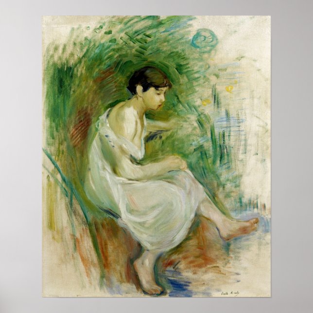 Morisot - Bather In Shirt 1894 Poster (Front)