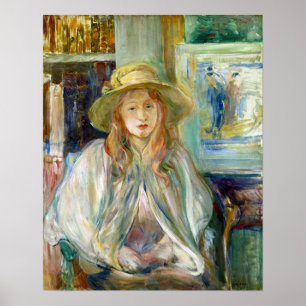Morisot - Girl In A Straw Hat 1892 Poster