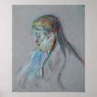 Morisot - Girl With Long Hair 1890
