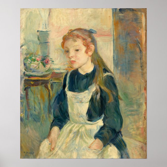 Morisot - Young Girl With An Apron Poster (Front)