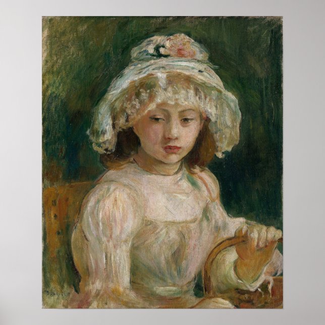 Morisot - Young Girl With Hat Poster (Front)