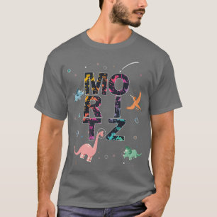 Moritz  Cool Boys Name with cute Space Astronaut D T-Shirt