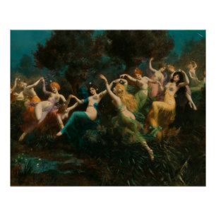 Moritz Stifter Nymphen Glossy Poster