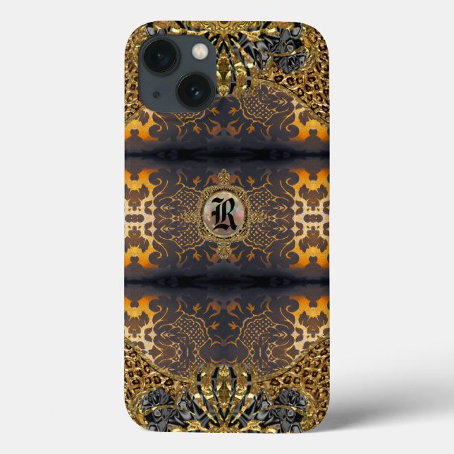 Morjianae Baroque Style Monogram Case-Mate iPhone Case (Back)
