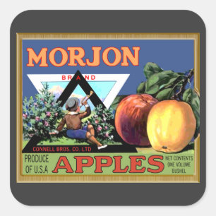 Morjon Apples Square Sticker