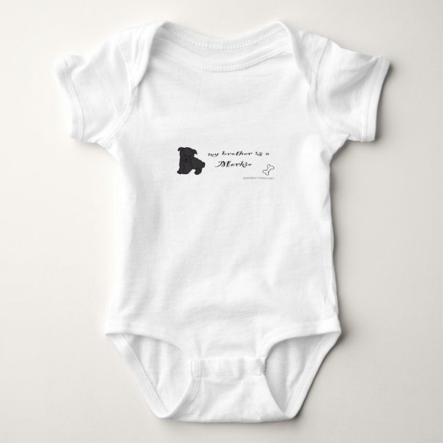 morkie baby bodysuit (Front)