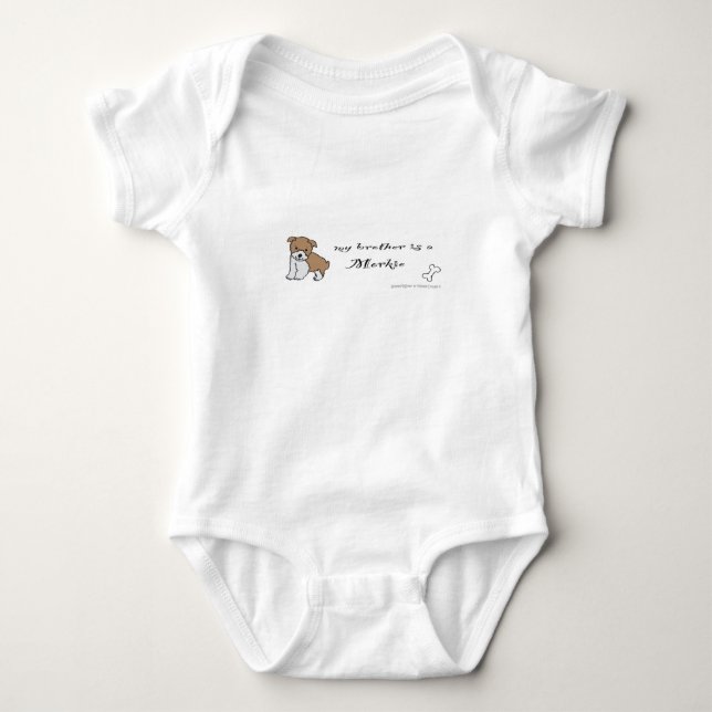 morkie baby bodysuit (Front)