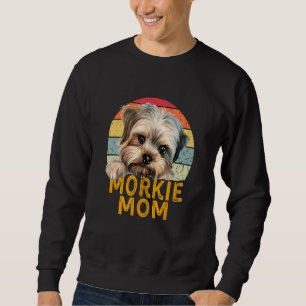 Morkie Dog Mom Retro Dogs My Cardio Dog Sweatshirt