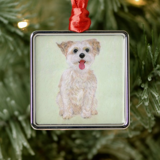 Morkie Dog Ornament (Tree)