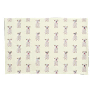 Morkie Dog Standard Pillow Case