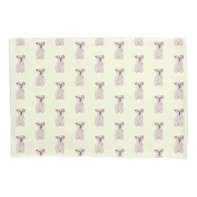 Morkie Dog Standard Pillow Case (Front)