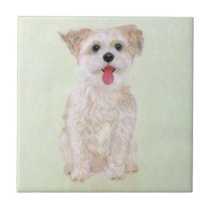 Morkie Dog Tile