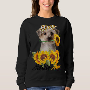 Morkie Mum Sunflower Summer Dog Mum Mama Women Sweatshirt