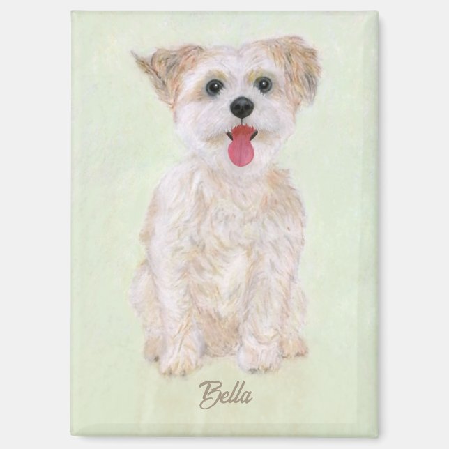 Morkie Rectangular Magnet (Front)