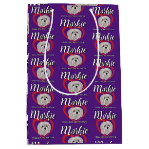 Morkie - Small Dog, Big Attitude - 3 Medium Gift Bag
