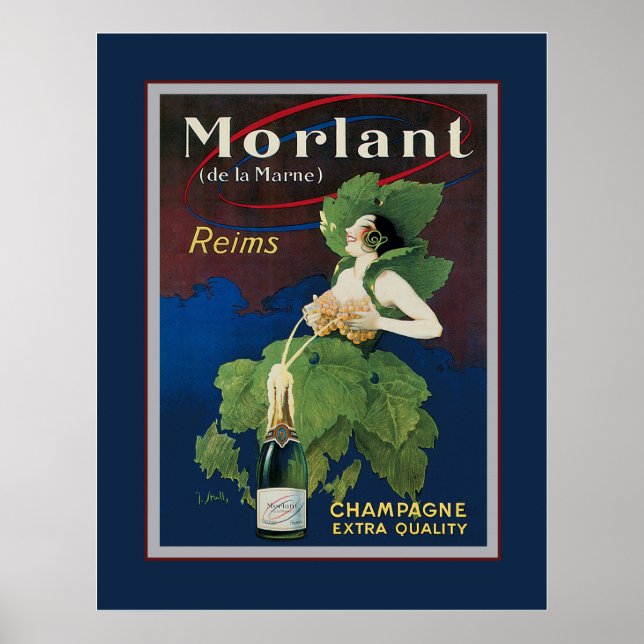 Morlant Champagne Advertisement Poster (Front)