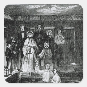 Mormon Baptism Square Sticker