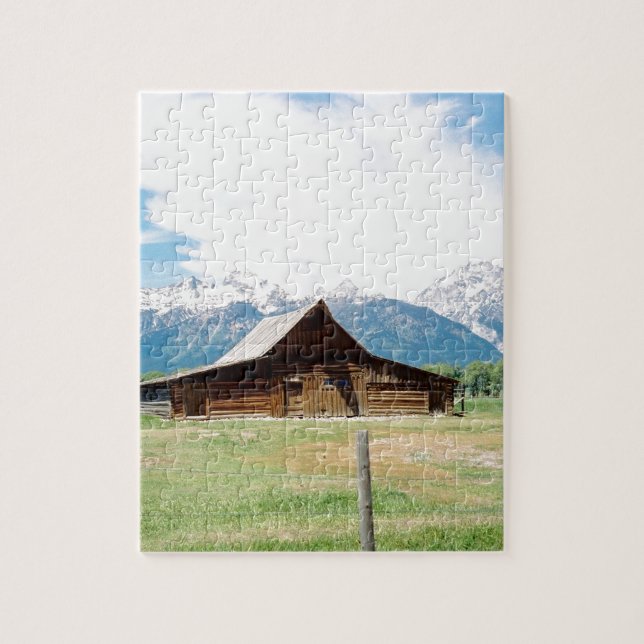 Mormon Barn Jigsaw Puzzle (Vertical)