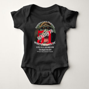 MORMON CAGE FIGHTING WASHINGTON DC LINCOLN BABY BODYSUIT