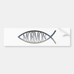 Mormon Fish Bumper Sticker