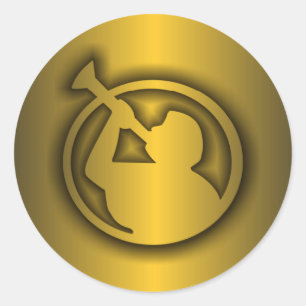 Mormon Gold Classic Round Sticker