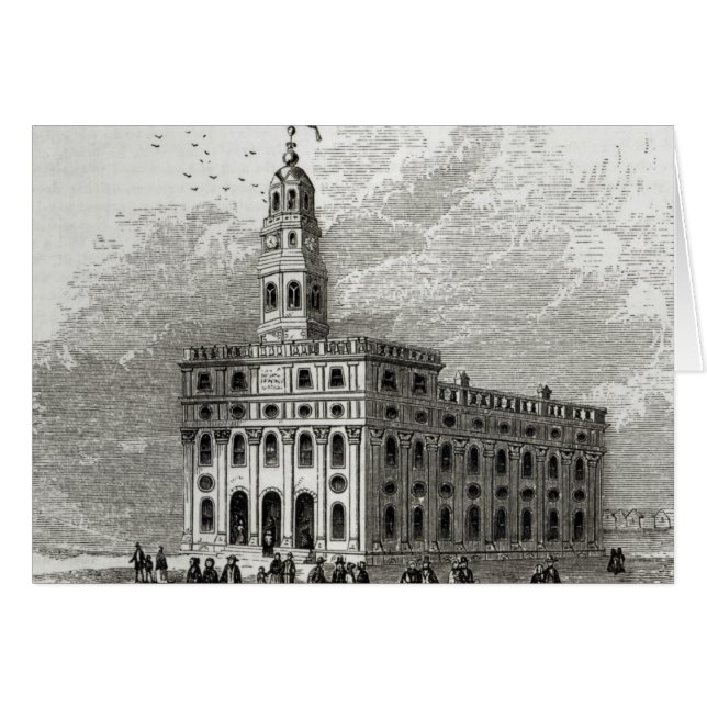 Mormon Temple at Salt Lake, 1854 (Front Horizontal)