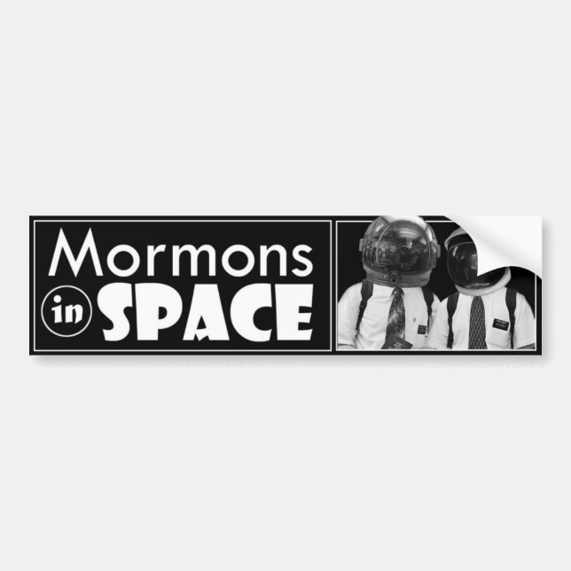 Mormons in Space Bumper Sticker (Front)