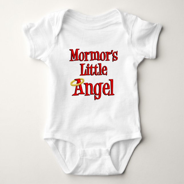 Mormor's Little Angel Baby Bodysuit (Front)