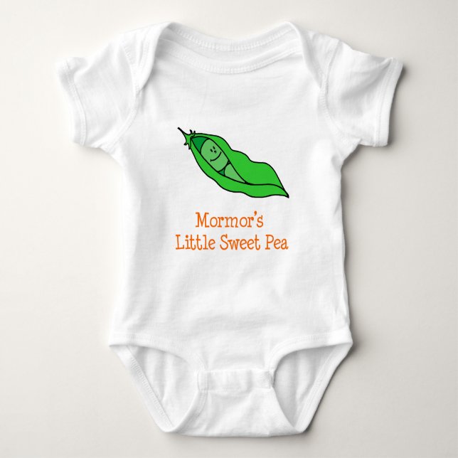 Mormor's Little Sweet Pea Baby Bodysuit (Front)