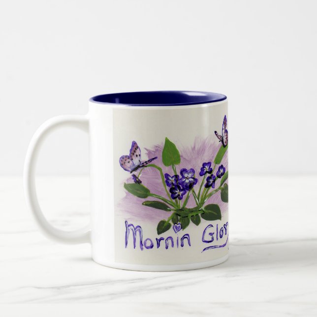 Mornin' Glory mug by JML Paint (Left)