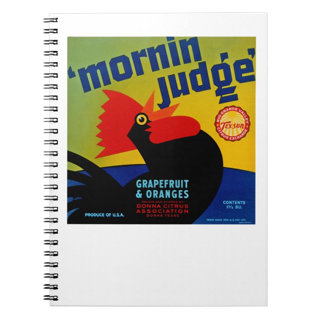 Mornin Judge Spiral Notebook (Front)