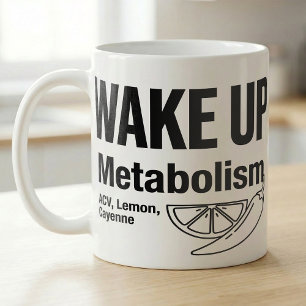 Morning ACV Lemon Cayenne Metabolism Recipe Coffee Mug