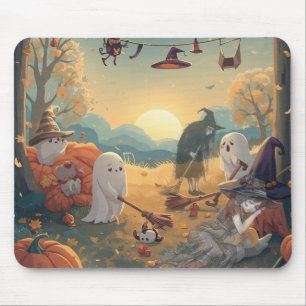 Morning After Halloween - A Ghostly Clean-Up Tale Mouse Pad