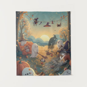 Morning After Halloween - A Ghostly Clean-Up Tale Tapestry