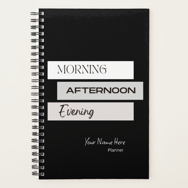 Morning Afternoon Evening Planner (Front)