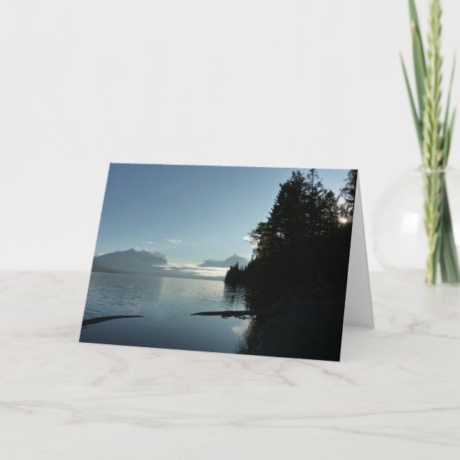 Morning at Lake McDonald in Glacier National Park Card (Front)