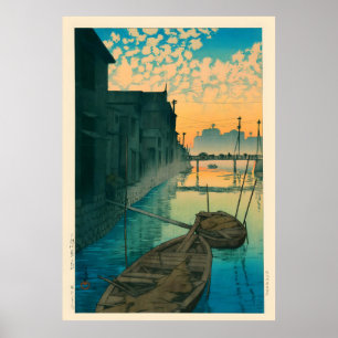 Morning at Onegishi By Kawase Hasui Poster