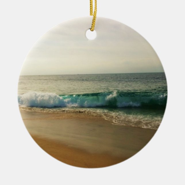 Morning at the Wedge, CA Ceramic Tree Decoration (Front)